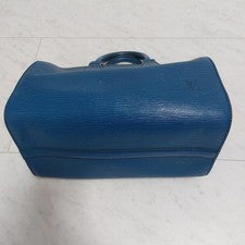 Louis Vuitton Epi Speedy 25 Handbag, Blue #QYDQQ3