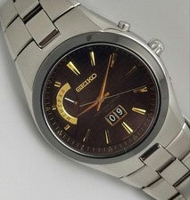 Seiko Spirit Radio Solar Big Calendar Day Date Day of the Week Titanium #PGCNXN