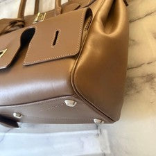 BALENCIAGA Bel Air Small Carryall Dark Taupe #QYIFRO