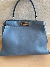 FENDI Peekaboo Medium Cloudy Blue #QY09BJ