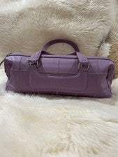 CHANEL Chocolate Bar Handbag Gray Leather Women #QY4I66