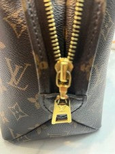 LOUIS VUITTON Monogram Handbag Brown #QYKTKB