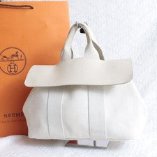HERMES Valparaiso PM handbag, ivory. Hermes #QY4Q5T