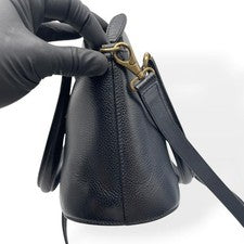 COACH Old Coach 2-way Shoulder Bag, Made in Italy, Black #QY9FZH