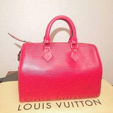 LOUIS VUITTON Epi Mini Boston Handbag Red #QYEEE2
