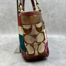 COACH Patchwork Tote Bag with Turnlock closure 11358 (Handbag) #QY7Y86