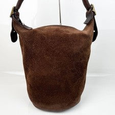 OLD COACH 9010 USA-made suede bucket bag, dark brown. #QYFVPU