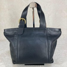COACH Old Coach Leather Tote Bag, Black #QY387E