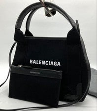 Balenciaga Navy Cabas XS Tote Bag, Black #QY00IO
