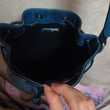 miu miu blue shoulder bag