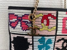 CHANEL Icon Motif Chain Bag Coco Mark Multicolor #QY31U2