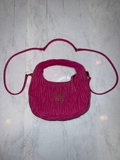 miu miu Matelasse handbag pink suede