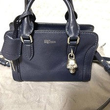 ALEXANDER MCQUEEN Handbag Skull Charm Navy #QY0V8Q