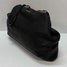 Miu Miu 5BG002 Madras Black Tote with Pouch MBZ954