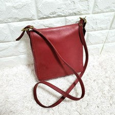 COACH Old Coach COACH Flap Shoulder Bag Sacoche Red #QY3NO0