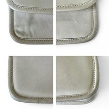 Old Coach White Leather Dinky Bag Vtg #QYJB1M