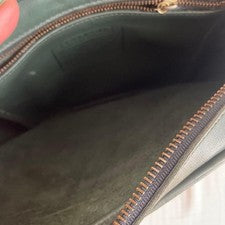 Old Coach Shoulder Bag, Dark Green Leather #QY0VH4