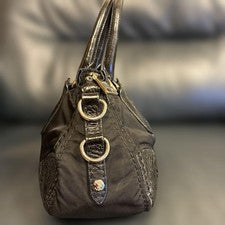 PRADA handbag, black nylon and leather. #QY73AJ