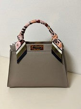 FENDI Peekaboo Medium Dove Grey Greige #QYAYRB