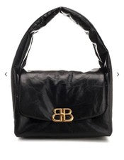 BALENCIAGA Monaco Black Leather Women #QYJAH2