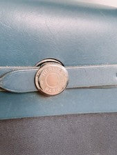 HERM?S HAC GM Navy Leather Large Handbag 2001 Hard to Find #QY397X
