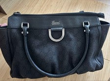 GUCCI GG canvas handbag Black #QY26XL