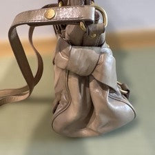 miu miu 2way shoulder bag leather beige