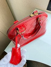 LOUIS VUITTON Monogram Vernis Alma Bag #QY7BJ2