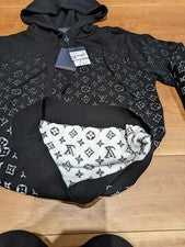 Louis Vuitton Monogram Gradient Hoodie Black S New with Tags