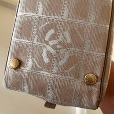 CHANEL New Travel Line Mini Boston Bag Beige #QYJJBK