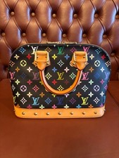 LOUIS VUITTON Monogram Handbag Black Monogram Canvas #QY7Y8R