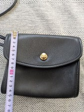 COACH Old Coach Shoulder Bag, Black Glovetanned Leather #QY3V2O