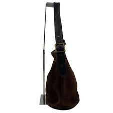 Old Coach 9010 USA-made suede bucket bag, dark brown. #QY2DBD