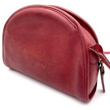 COACH Old Coach USA-made Mini Shoulder Bag, Half-Moon Shape, Leather, Re #QYJ3FC