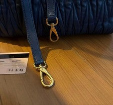 miu miu Matelasse 2way handbag navy card available