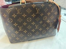 LOUIS VUITTON Monogram Handbag Brown #QYKTKB