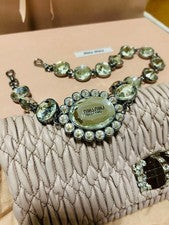 [MIU MIU] Miu Miu Nappa Crystal Bijou Bag 3way
