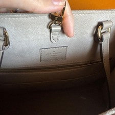 LOUIS VUITTON Grey Tote Bag OnTheGo Monogram #QYL1YM