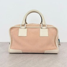 LOEWE Amazona 28 Pink Suede 30th Anniversary Handbag #QY5TTT