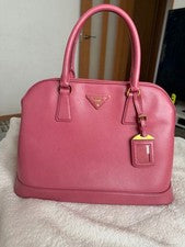 PRADA Saffiano Handbag Pink #QY8EF0