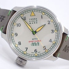 Terra Cielo Mare AFF3 Sport Classic 50-wind Men's Watch with Ivory Dial, #QY6FQG