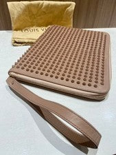 Christian Louboutin iPad Tablet Case Brown Leather #QYG2UZ