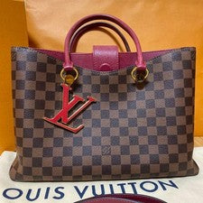 LOUIS VUITTON Riverside Handbag 2-way Damier with Box & #QYDRXG