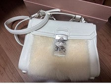 Super Hard to Find MIU MIU Aoyama store renewal commemorative limited bag mink fur