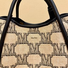 MaxMara Monogram 2-Way Handbag/Shoulder Bag - Marine #QYIVLC
