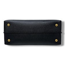 Salvatore Ferragamo handbag, top handle, Gancini design, black. #QY1RWV