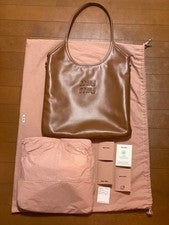 miumiu IVY bag cognac
