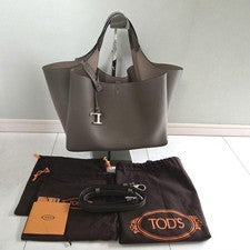 TOD'S T Timeless Leather Bag Micro 2-Way Handbag #QYA2SD