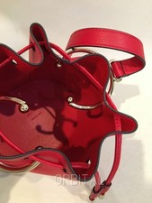 Christian Louboutin BY MY SIDE Leather Bucket Bag Shoulder Bag, Red #QYC04M