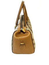 OLD GUCCI Sherry Line Mini Boston Bag with GG Pattern (Classic) #QYBF83